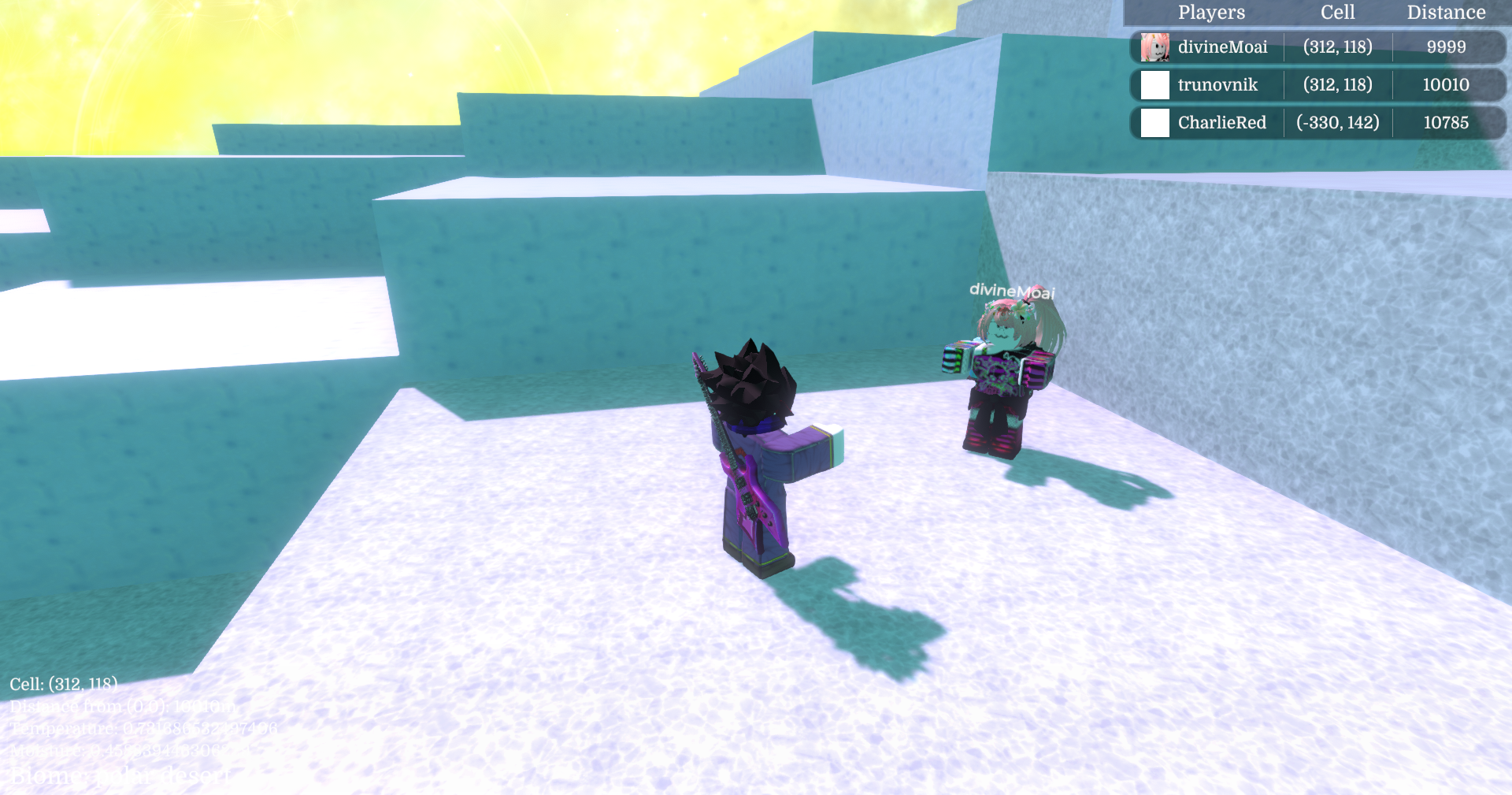 infinite terrain test - Polytoria