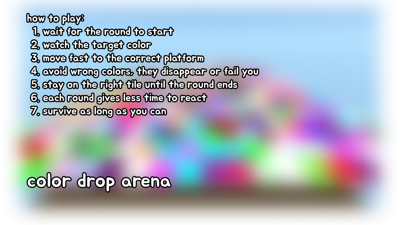 color drop arena - Polytoria