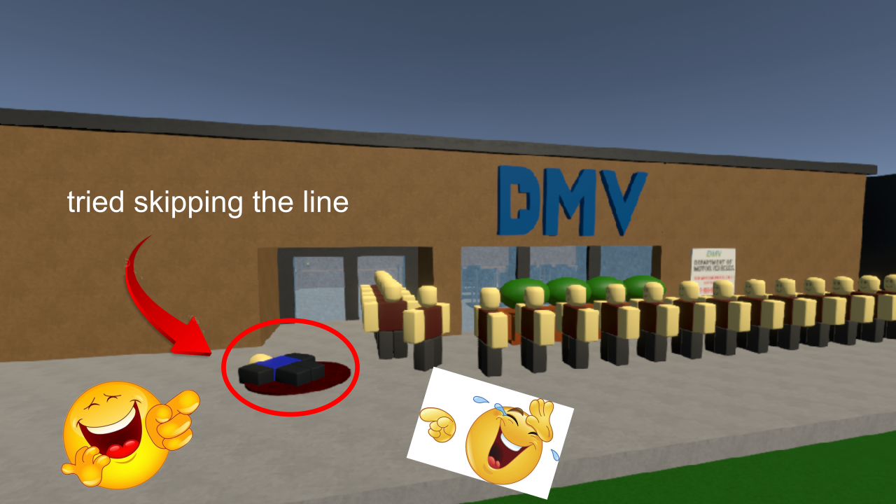 Department of Motor Vehicles simulator. - Polytoria