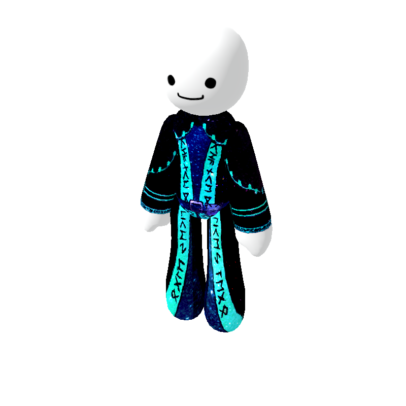 Blue Galaxy Wizard Robe - Polytoria