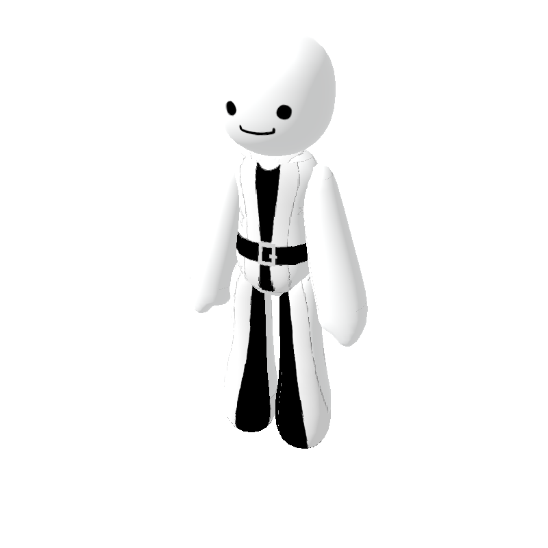 Recolorable Wizard Robe with White Stars - Polytoria