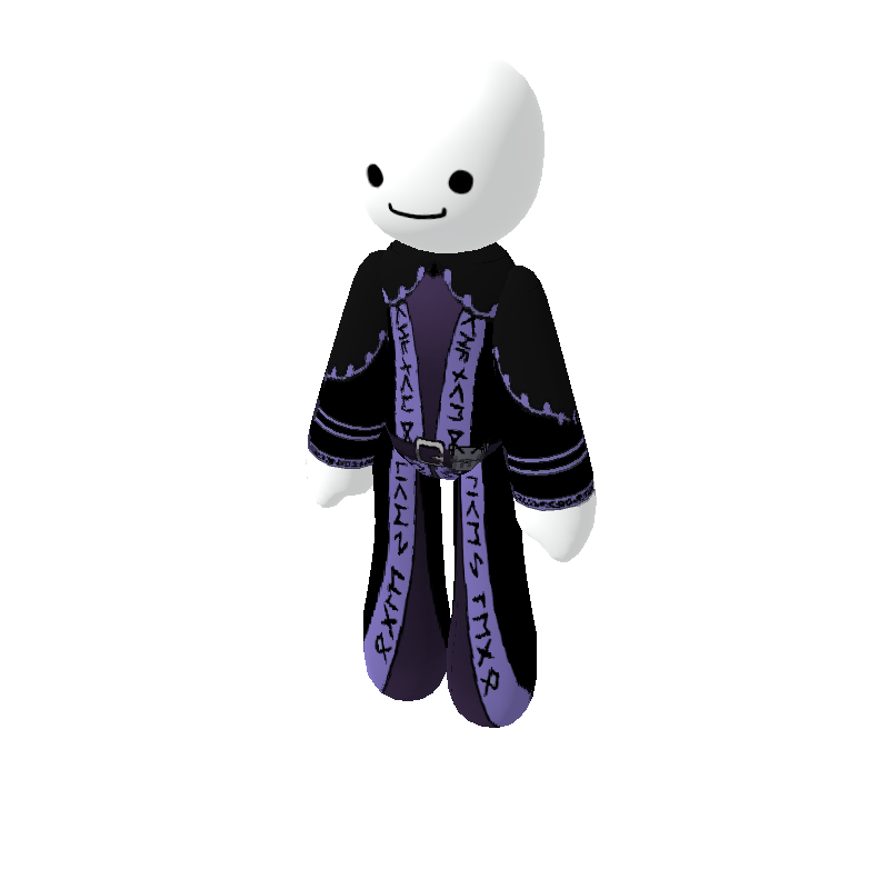 Bleak Purple Wizard Robe - Polytoria