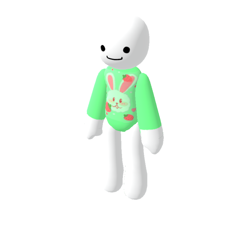 Green alien bunny - Polytoria