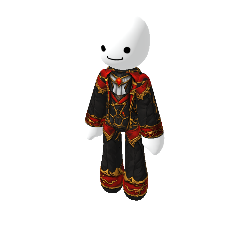 Red-Gold-Black Gothic Suit - Polytoria