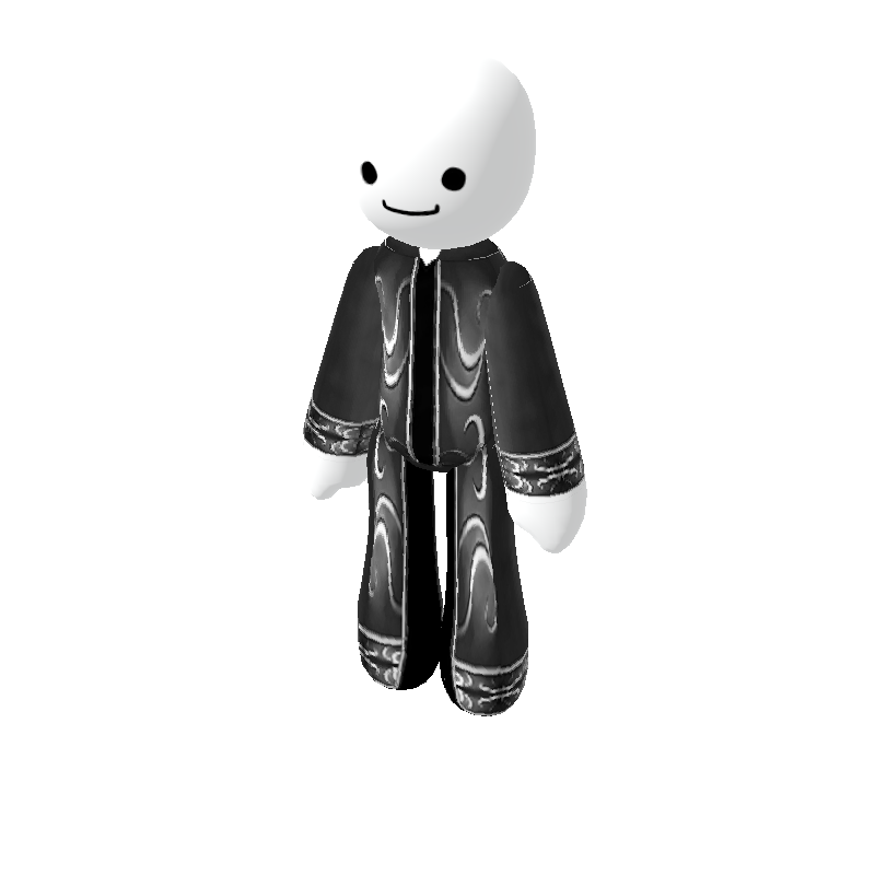 dark gray and black mystic robe - Polytoria