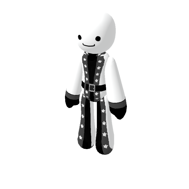 recolorable wizard robe with stars - Polytoria