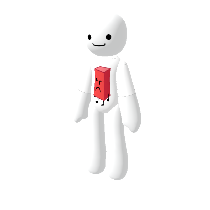 Blocky From BFDI Tshirt (Battle For Dream Island) - Polytoria