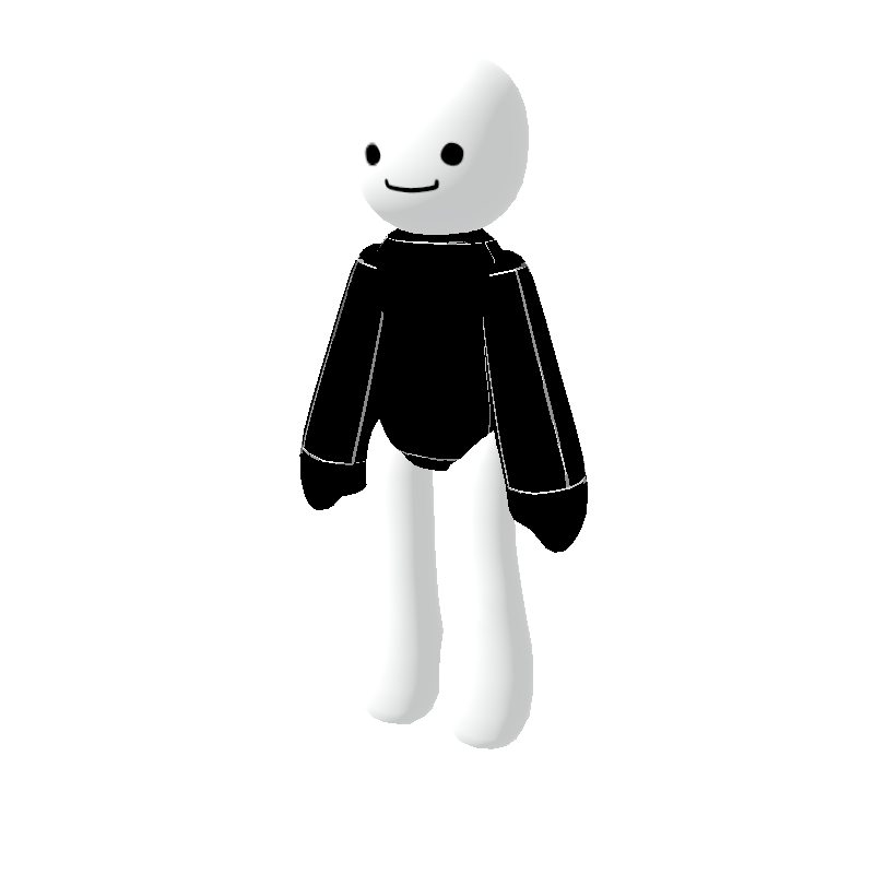 Recolorable Outline Shirt In Black - Polytoria
