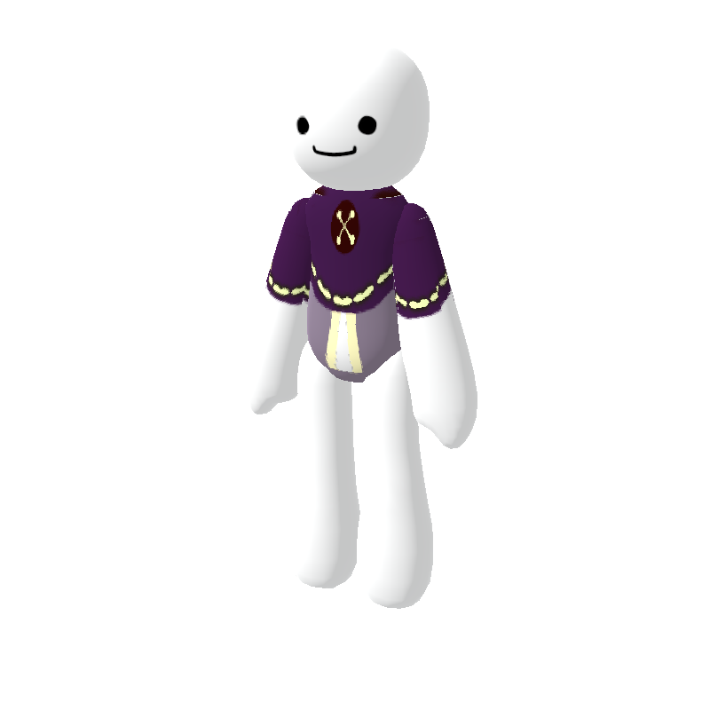 Purple Wizard robe (+) - Polytoria