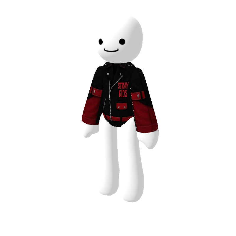 Black Red Kpop Style Jacket - Polytoria