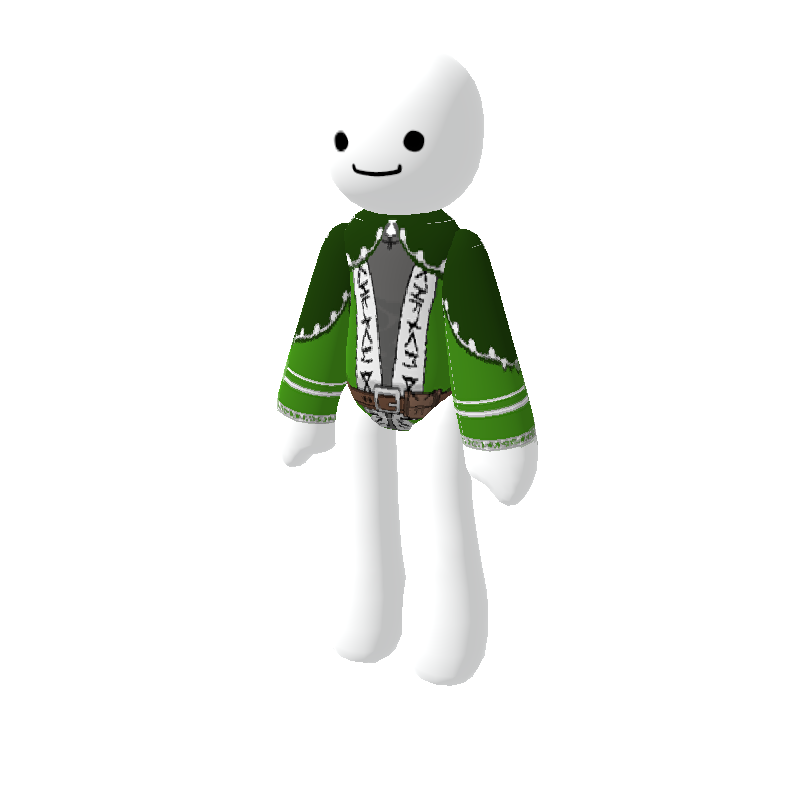 Green Wizard Robes [+] - Polytoria