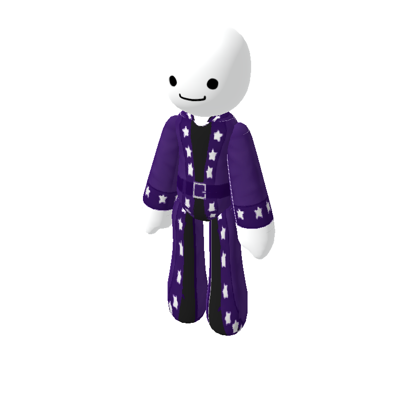 purple amethyst wizard robe outfit - Polytoria