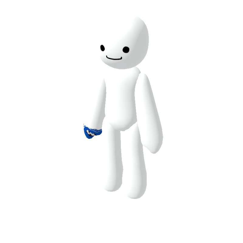 Blue Uno Reverse Card (Right hand) - Polytoria