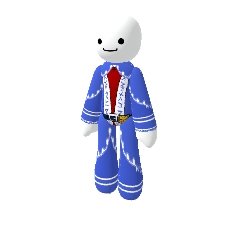 Stylish Blue Wizard Robe - Polytoria
